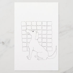 Original Dog Drawing Chinese Dog Year 2018 Sta Stationery