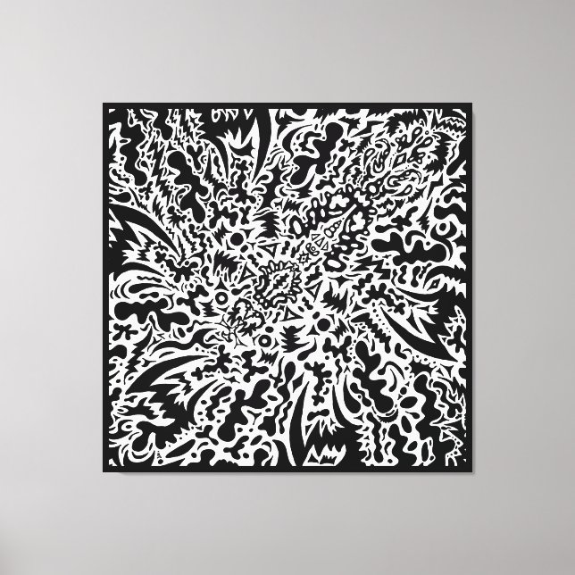 Original Doodle 9of26 Canvas Print (Front)