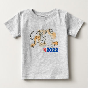 Original Drawing Tiger Chinese New Year 2022 Baby T-Shirt