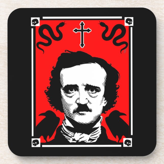 Original Edgar Allan Poe   Coaster (Front)