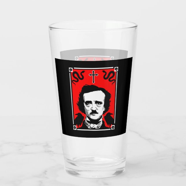 Original Edgar Allan Poe    Glass (Back)