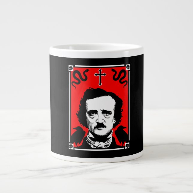 Original Edgar Allan Poe Large Coffee Mug (Front)