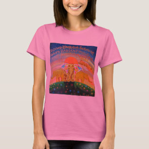 Original Ele-art on pink tye dye. T-Shirt