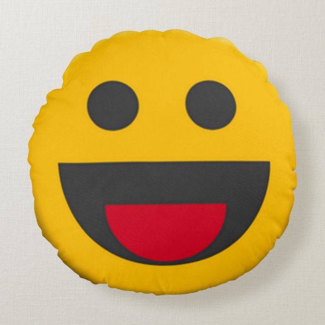 Original Emoji Round Cushion (Front)