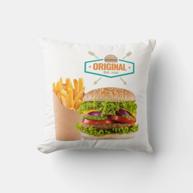 Original fast food design. cushion (Front)