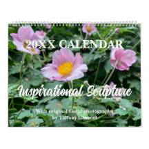 Original Floral Photo & Bible Scripture Custom