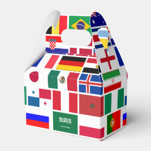 Original FOOTBALL SOCCER TEAM FLAGS 2018 pattern Favour Box