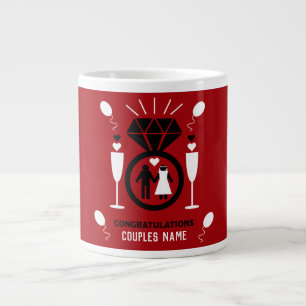 Original Funny Engagement Congratulations Gift Large Coffee Mug