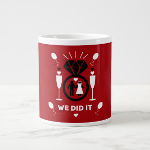 Original Funny Engagement Congratulations Large Coffee Mug