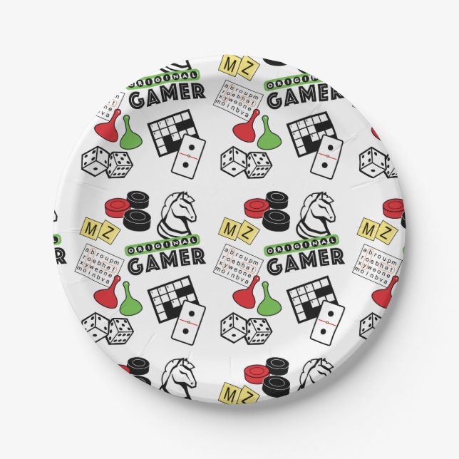 Original Gamer Paper Plate (Front)
