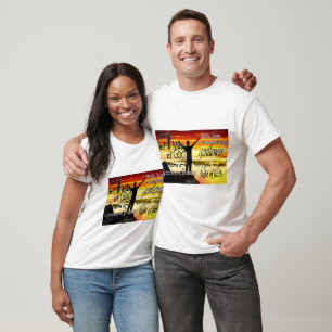 **Original Geometric Abstract Hand-Drawn Pattern T-Shirt
