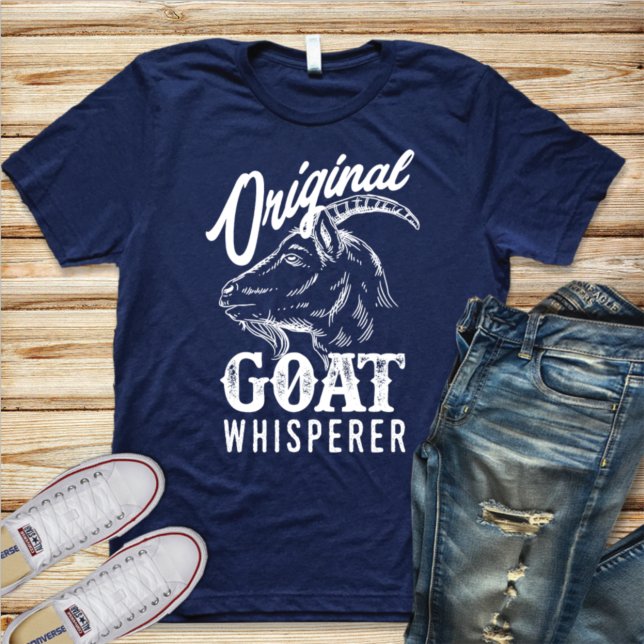 Original Goat Whisperer Goat Lover Farmer Gift T-S T-Shirt (Creator Uploaded)