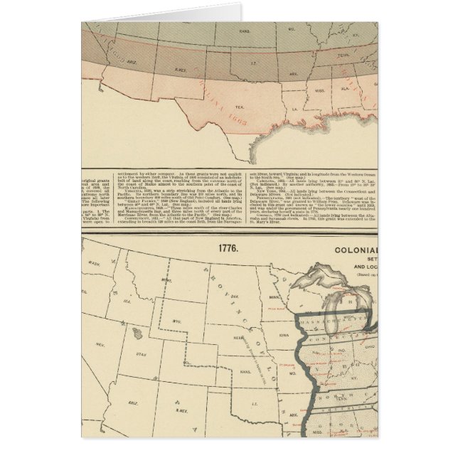 Original grants of 1776 settled area (Front)