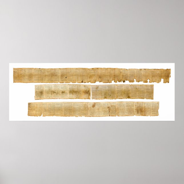 ORIGINAL Great Isaiah Scroll Dead Sea Scrolls Poster (Front)
