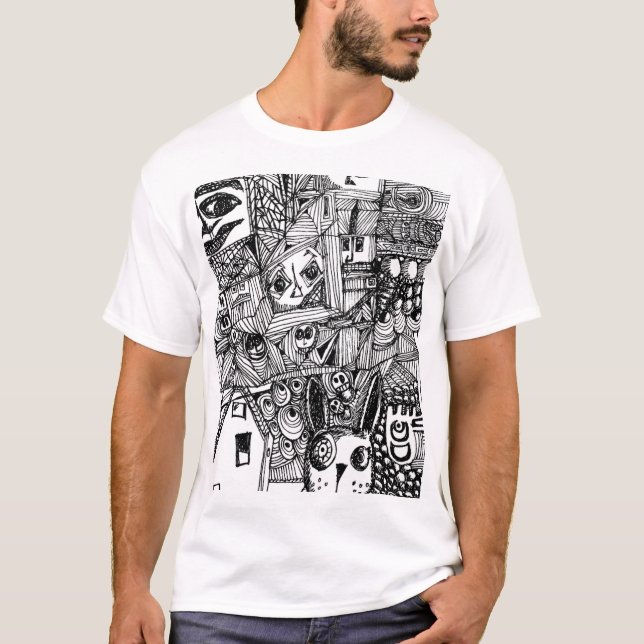 Original Hand-Drawn Doodles T-Shirt (Front)