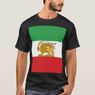 Original Iranian Lion and Sun Historic Flag T-Shirt