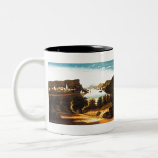 Original Lake George and the Village of Caldwell Two-Tone Coffee Mug