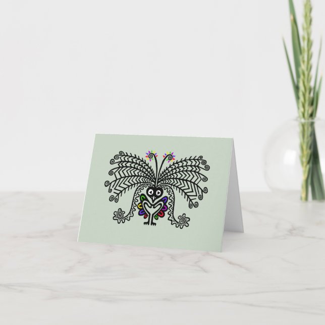 Original LYREBIRD - Notecard/ Stationery Note Card (Front)