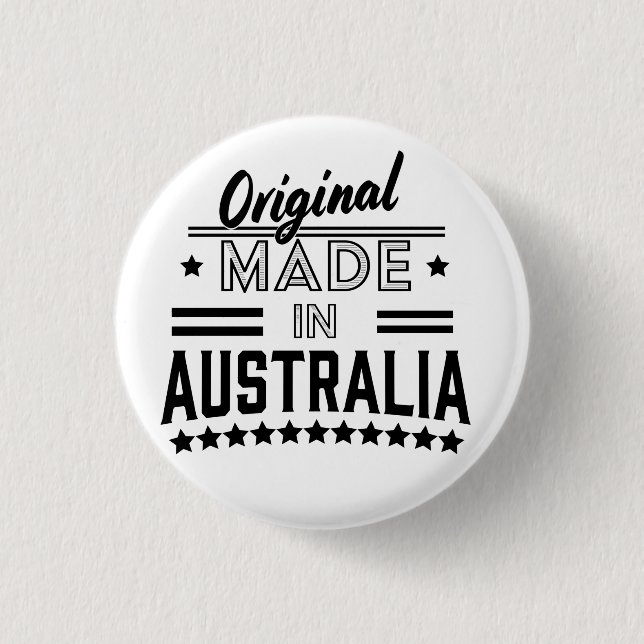 Original made in Australia 3 Cm Round Badge (Front)