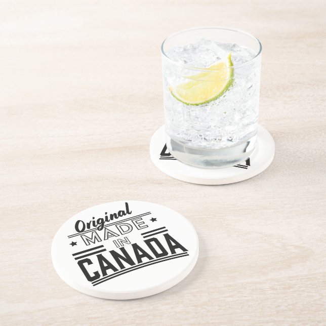 Original Made in Canada logo Coaster (Side)