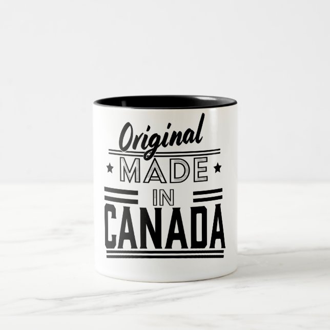 Original Made in Canada logo Two-Tone Coffee Mug (Center)