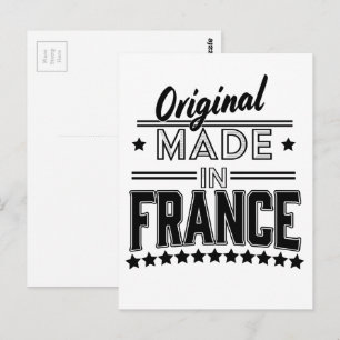 Original made in France logo Postcard