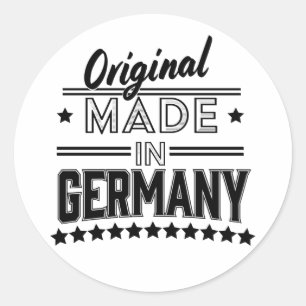 Original made in Germany Classic Round Sticker