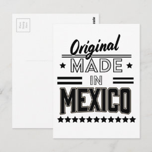 Original made in Mexico Postcard