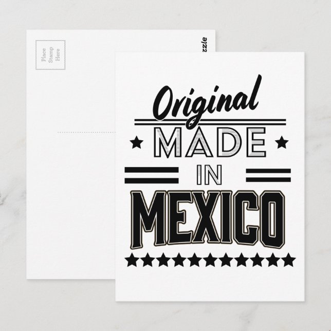 Original made in Mexico Postcard (Front/Back)