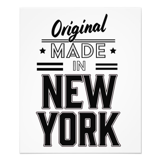 original made in New York logo Photo Print (Front)