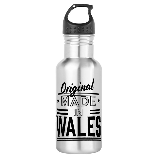 Original made in Wales 532 Ml Water Bottle (Front)