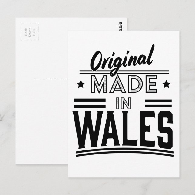 Original made in Wales Postcard (Front/Back)