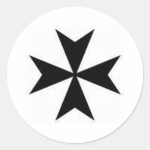 Original Maltese Cross Classic Round Sticker