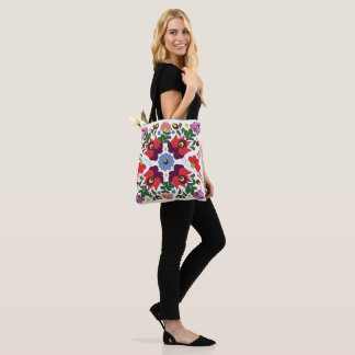 Original Matyo Hungarian Folk Custom Name Tote Bag