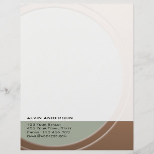 Original Metallic Customisable any Text and Colour Letterhead Template