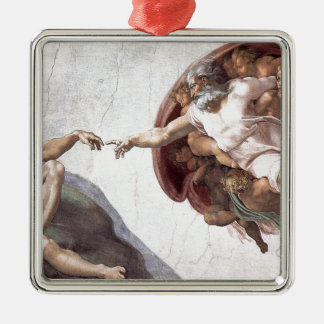 Original Michelangelo paint in sistin chapel Rome Metal Tree Decoration