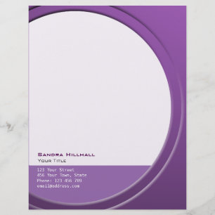 Original Modern Metallic any Text and Colour Letterhead Design