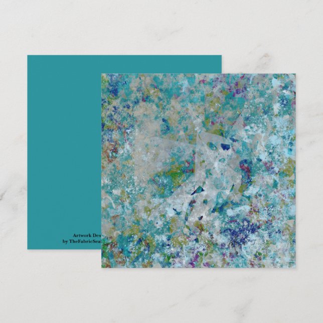 Original Modern One Of A Kind Abstract Art Design Card (Front/Back)