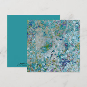 Original Modern One Of A Kind Abstract Art Design Card