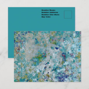 Original Modern One Of A Kind Abstract Art Design Postcard