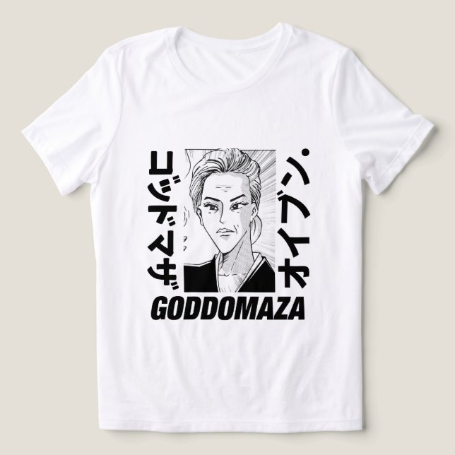 ORIGINAL MOMOKO HEAD BW WITH BOLD TEXT  Tri-Blend SHIRT (Design Front)