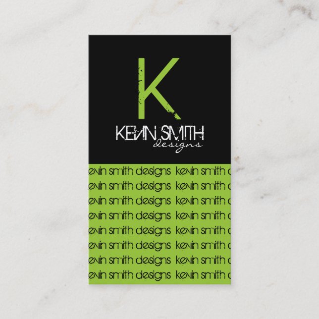 Original Monogram Business Cards (Front)