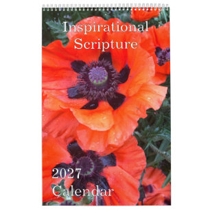 Original Nature Photography Custom Bible Scripture Calendar