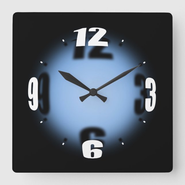"Original Orb" Blue Fade Clock (Front)