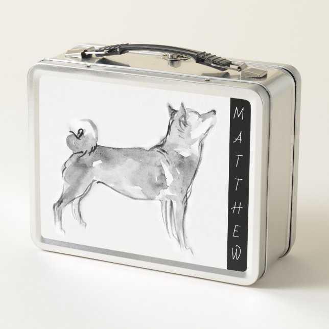 Original painting 1 Chinese Dog Year Birthday MLB Metal Lunch Box (Back)