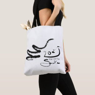 Original painting 2 Snake Chinese New Year 2025 TB Tote Bag
