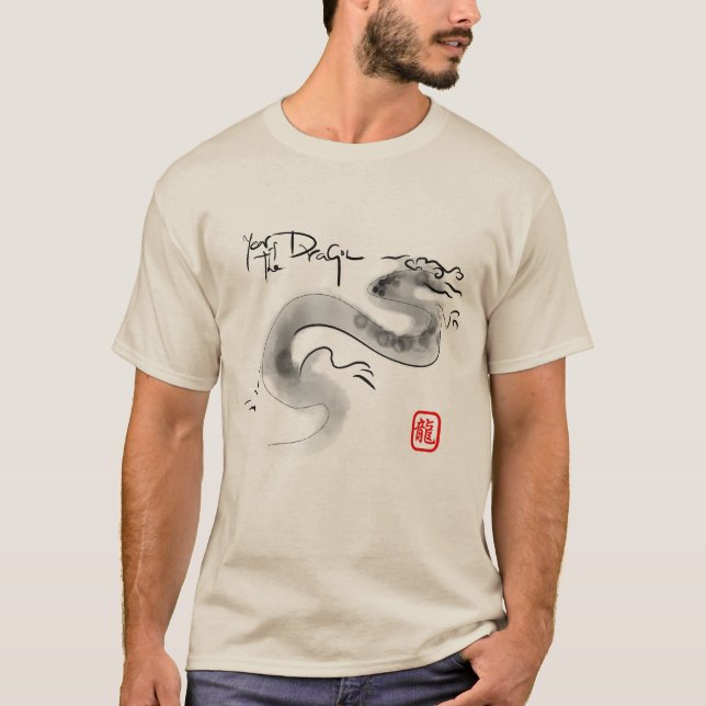 Original Painting Chinese Dragon Year Birthday Tee (Front)