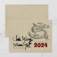 Original Painting Dragon Vietnamese New Year 2024