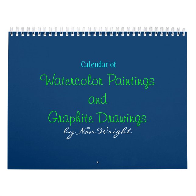 Original Paintings and Drawings Calendar (Cover)
