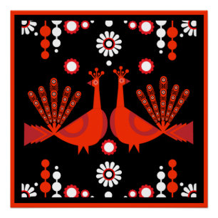 Original Peacock Art Home Decor